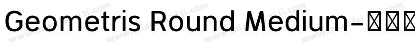 Geometris Round Medium字体转换